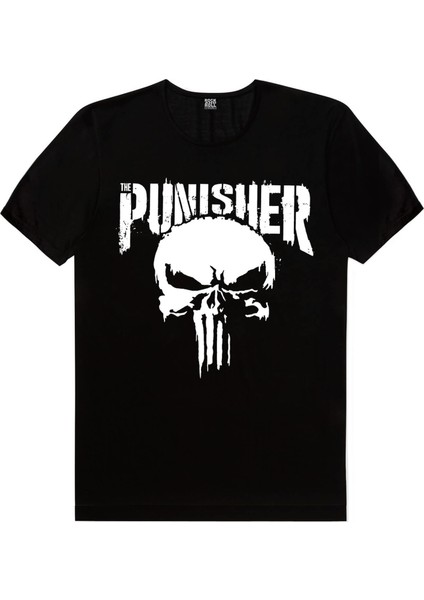 Cezalandırıcı Siyah Kısa Kollu Unisex Çocuk T-Shirt