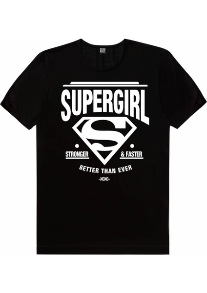 Süperabla Siyah Kısa Kollu Unisex Çocuk T-Shirt