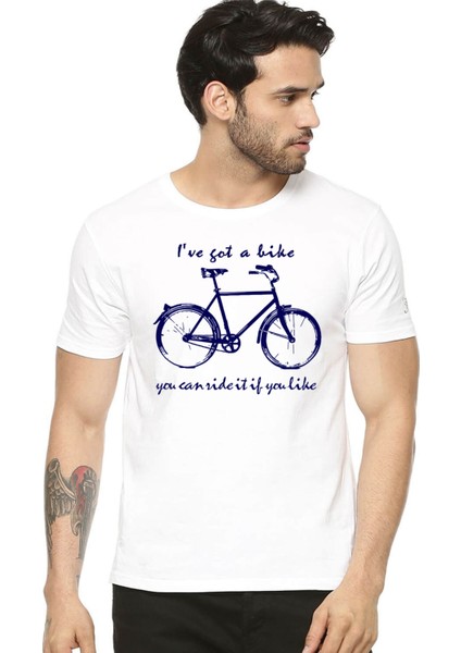 Benim Bisikletim Beyaz Kısa Kollu T-Shirt fiyatları
