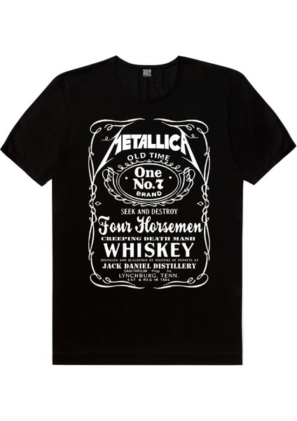 Metallica Jack Logo Siyah Kısa Kollu T-Shirt