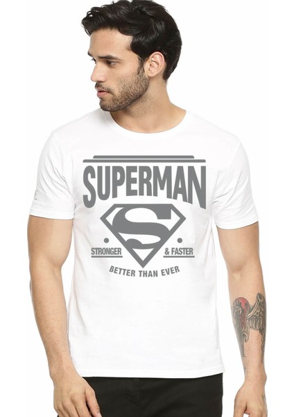 Süperadam Beyaz Kısa Kollu T-Shirt fiyatları