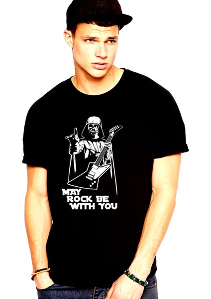 Rocker Darth Vader Siyah Kısa Kollu T-Shirt