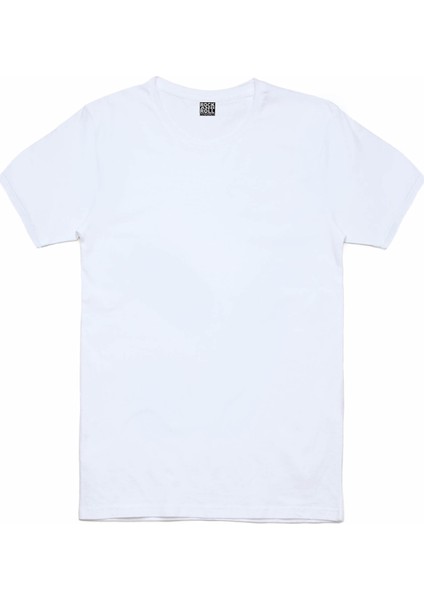 Düz Baskısız Basic Beyaz Kısa Kollu Kadın Kadın T-Shirt fiyatları