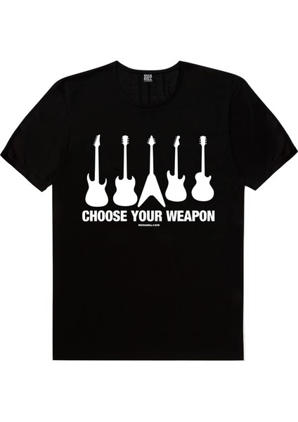 Gitarını Seç Siyah Kısa Kollu Kadın Kadın T-Shirt fiyatları