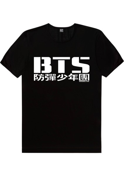 Bts Siyah Kısa Kollu Kadın Kadın T-Shirt fiyatları