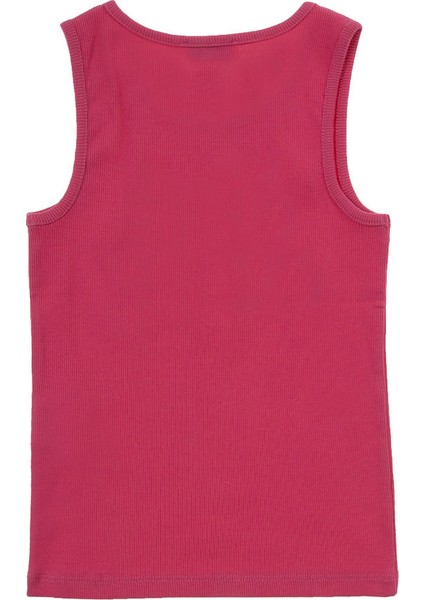 Kız Çocuk Atlet Koyu Pembe (3-7 Yaş)