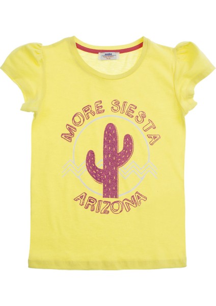 Kız Çocuk T-Shirt Sarı (3-7 Yaş)