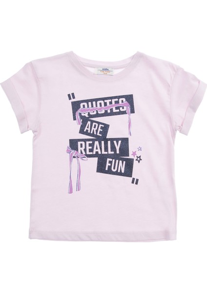 Kız Çocuk T-Shirt Pembe (3-7 Yaş)