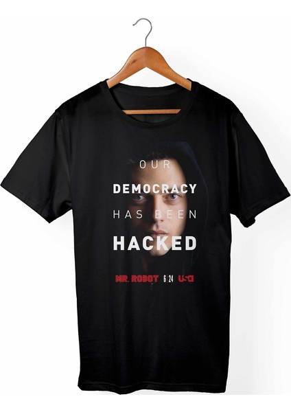 Mr.Robot Siyah T-Shirt