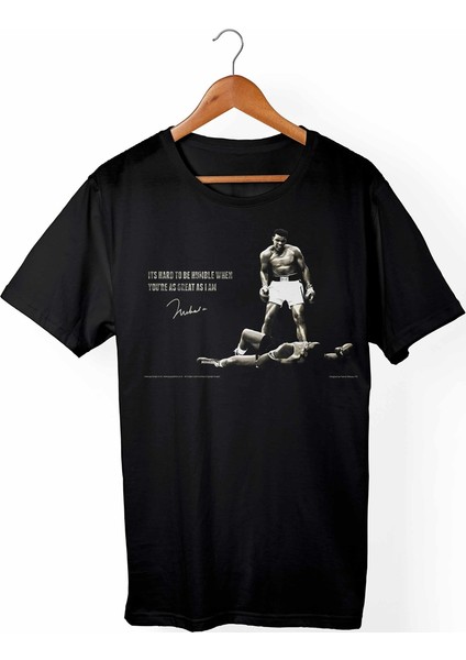 Muhammed Ali Siyah T-Shirt