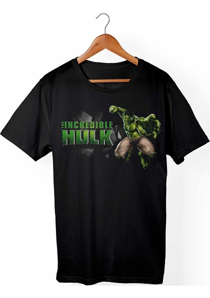 Hulk-Marvel Siyah T-Shirt