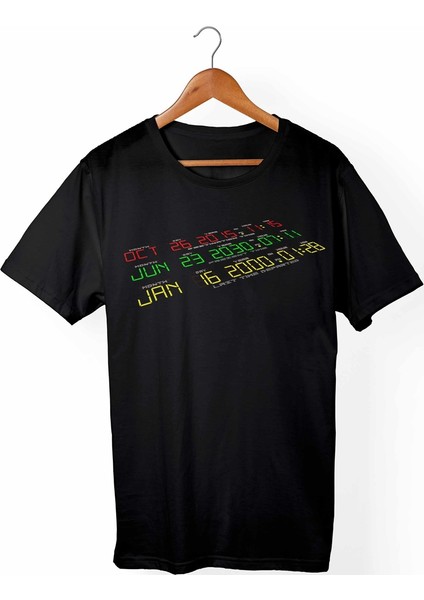Back To Future -Geleceğe Dönüş Siyah T-Shirt