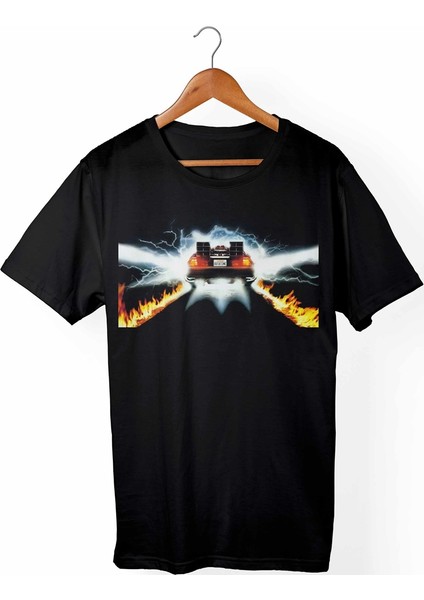 Back To Future -Geleceğe Dönüş Siyah T-Shirt