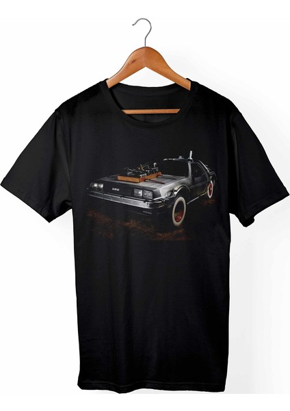 Back To Future -Geleceğe Dönüş Siyah T-Shirt