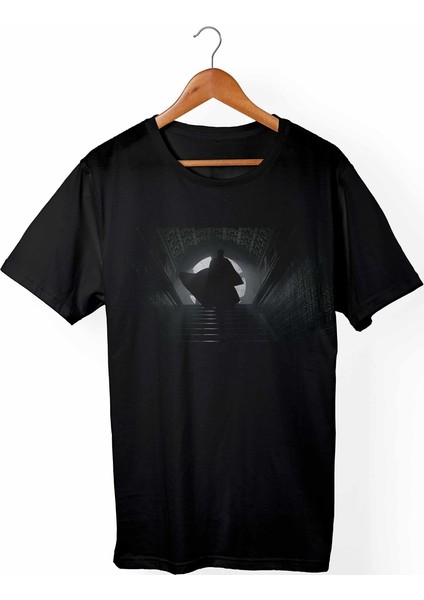 Doctorstrange-Marvel Unisex Ve Kadın Kesim Siyah T-Shirt