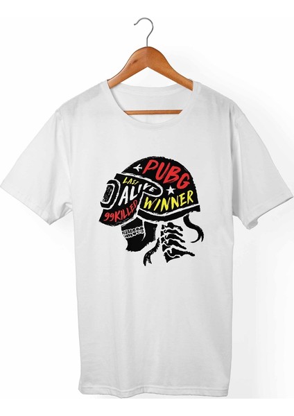 Pubg Logo Beyaz T-Shirt
