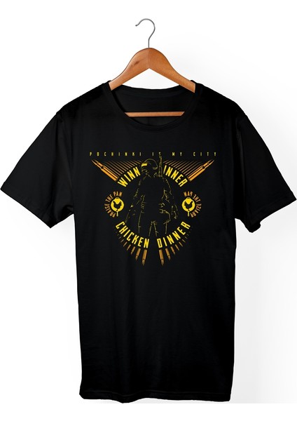 Pubg Winner Winner Chicken Dinner Siyah T-Shirt