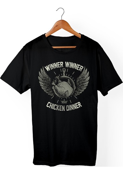 Pubg Winner Winner Chicken Dinner Siyah T-Shirt