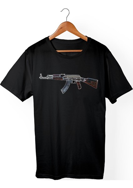 Cs-Go Ak-47 Siyah T-Shirt