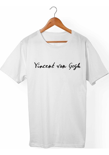Van Gogh Unisex-Erkek Beyaz T-Shirt