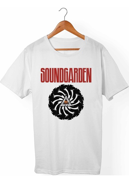 Soundgarden Unisex-Kadın Beyaz T-Shirt