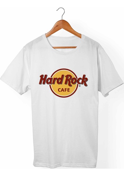 Hard Rock Cafe Unisex-Erkek Beyaz T-Shirt