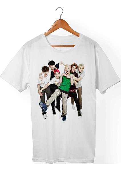 Exo Unisex-Kadın Beyaz T-Shirt