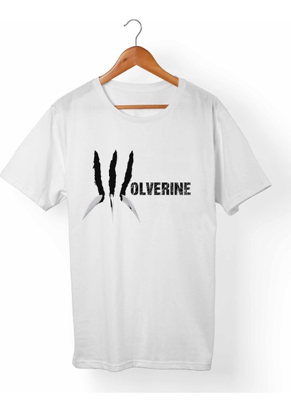 Wolverine Logan Unisex-Kadın Beyaz T-Shirt