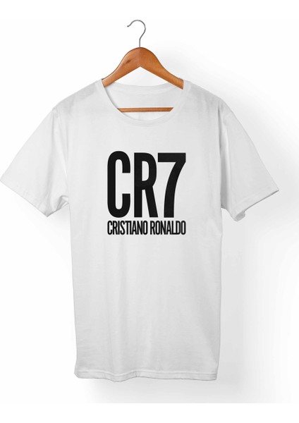 Cristian Ronaldo Cr7 Unisex-Kadın Beyaz T-Shirt