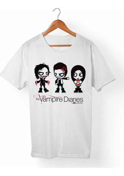 Vampire Diaries Beyaz T-Shirt