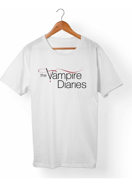 Vampire Diaries Beyaz T-Shirt