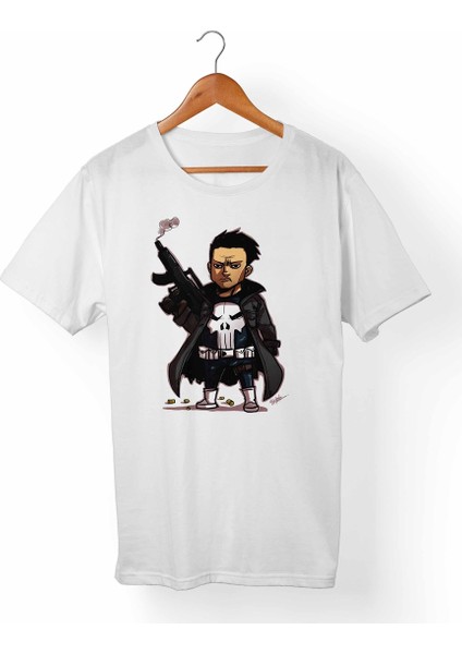 Punisher Beyaz T-Shirt