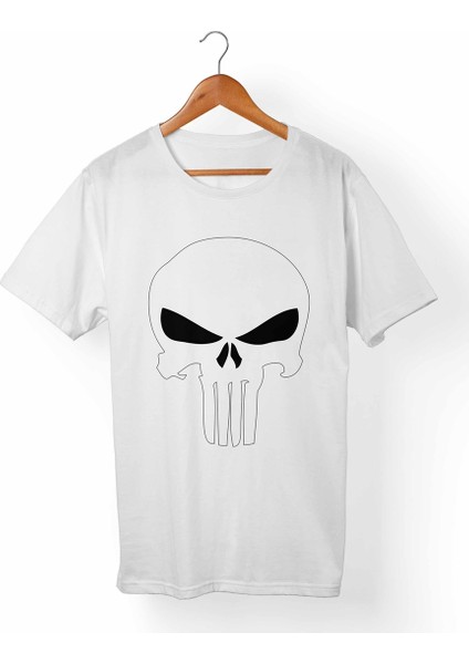 Punisher Beyaz T-Shirt