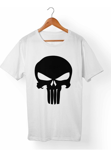 Punisher Beyaz T-Shirt