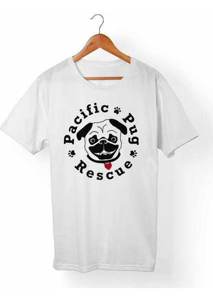 Pug Dog Beyaz T-Shirt