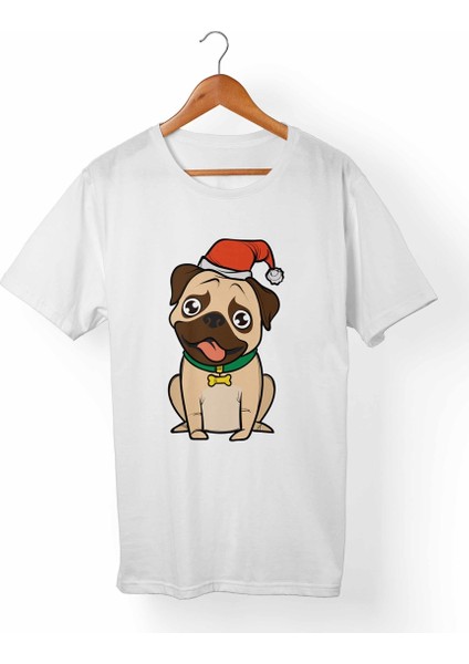Pug Dog Beyaz T-Shirt