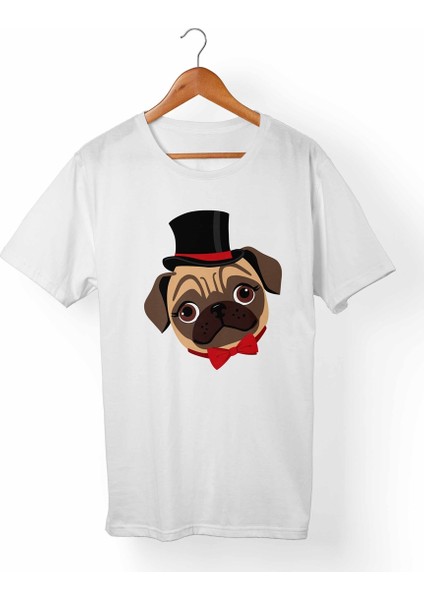 Pug Dog Beyaz T-Shirt