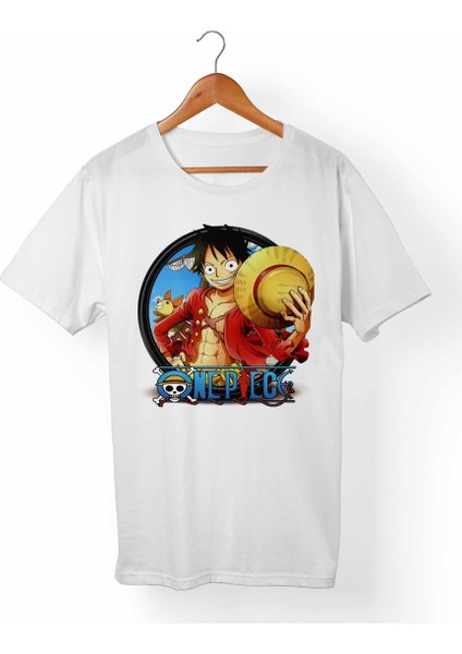 One Piece Beyaz T-Shirt