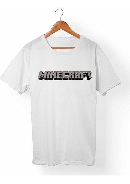 Minecraft Beyaz T-Shirt