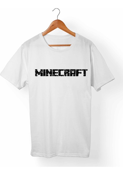 Minecraft Beyaz T-Shirt