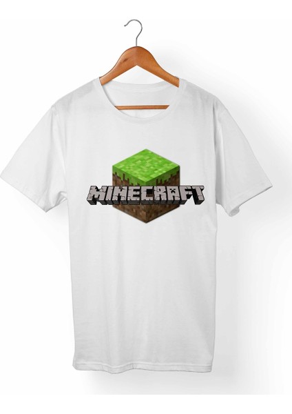 Minecraft Beyaz T-Shirt