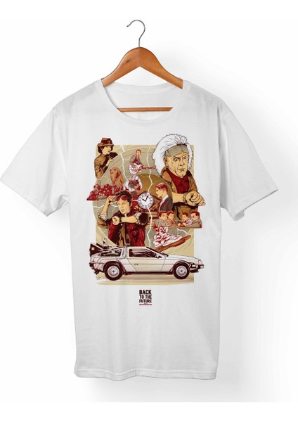 Back The Future-Geleceğe Dönüş Beyaz T-Shirt