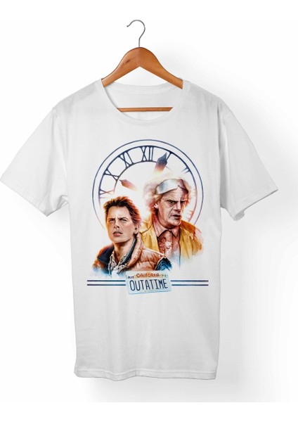 Back The Future-Geleceğe Dönüş Beyaz T-Shirt