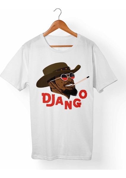 Django-Zincirsiz Beyaz T-Shirt