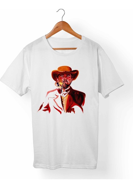 Django-Zincirsiz Beyaz T-Shirt