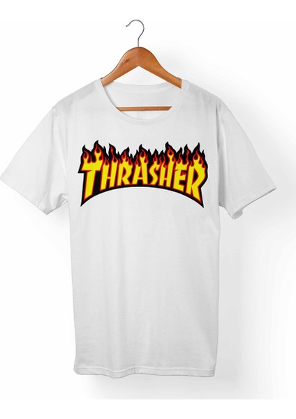 Thrasher Beyaz T-Shirt