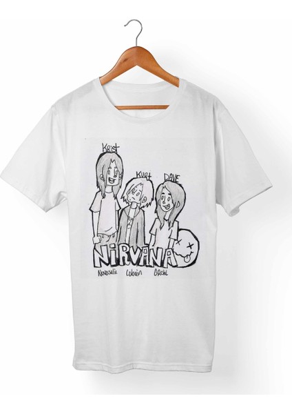 Nirvana Beyaz T-Shirt