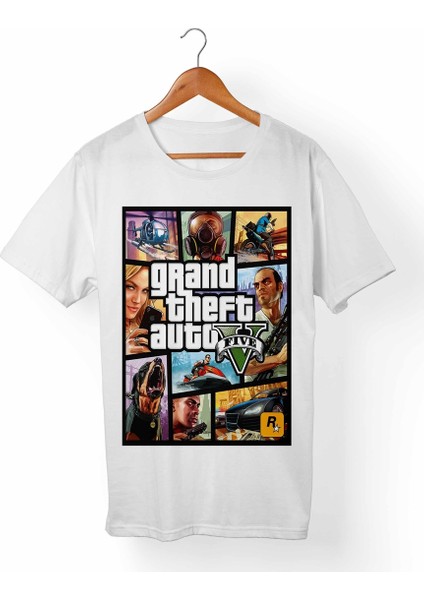 Grand Theft Auto Gta Beyaz T-Shirt