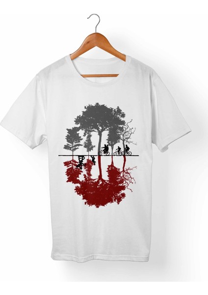 Stranger Things Beyaz T-Shirt