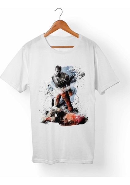 Muhammed Ali Beyaz T-Shirt